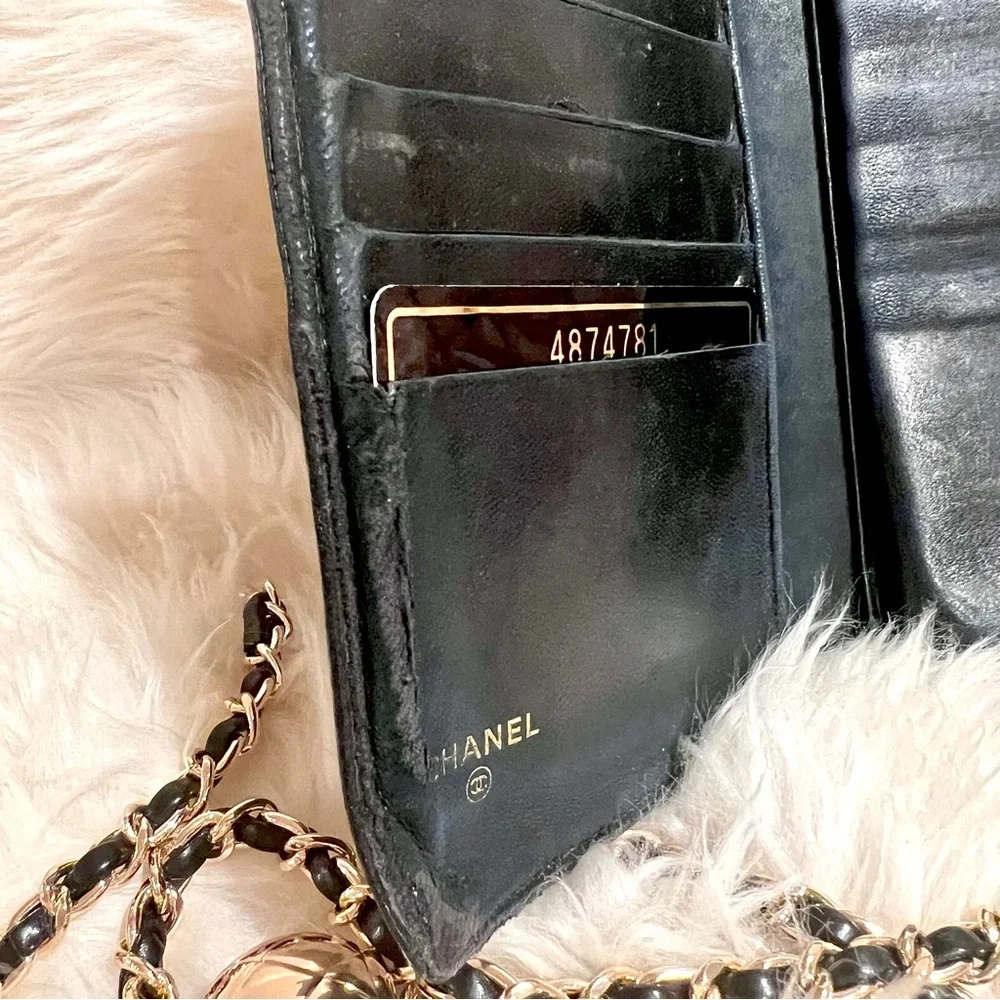 CHANEL‎ Black Wallet with Chain